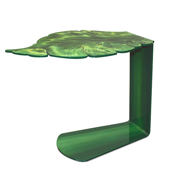 Sergio Villa コーヒーテーブル 緑のメタル製サイドテーブル