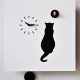 Cucù Cat 壁掛けハト時計 猫 - 本体ホワイトx猫ブラック