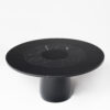 Roundel ラウンデル  デザインテーブル - 黒（天板木製）