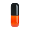 Happy Pills ベネチアングラス製 花瓶 カプセル型マルチカラー - %e3%83%96%e3%83%a9%e3%83%83%e3%82%af%e3%82%aa%e3%83%ac%e3%83%b3%e3%82%b8