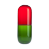 Happy Pills ベネチアングラス製 花瓶 カプセル型マルチカラー - %e3%83%ac%e3%83%83%e3%83%89%e3%82%b0%e3%83%aa%e3%83%bc%e3%83%b3