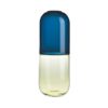 Happy Pills ベネチアングラス製 花瓶 カプセル型マルチカラー - %e3%83%96%e3%83%ab%e3%83%bc%e9%80%8f%e6%98%8e