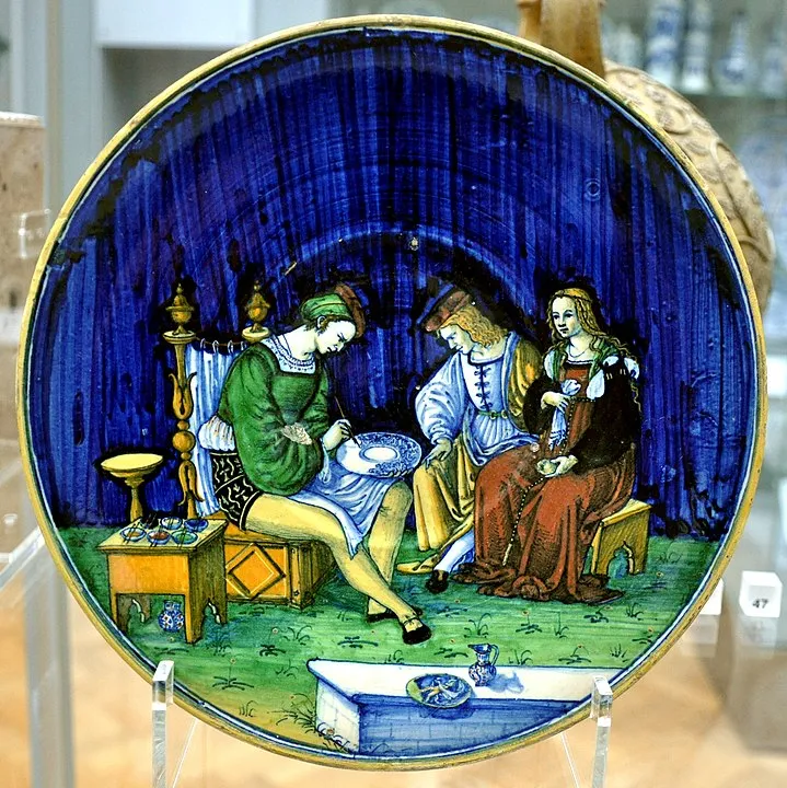 カファッジョーロの皿、ヤーコポ作、1510年頃、ヴィクトリア＆アルバート博物館